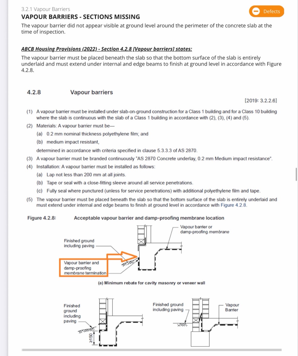 Recorded on a Point Cook inspection, Point Cook